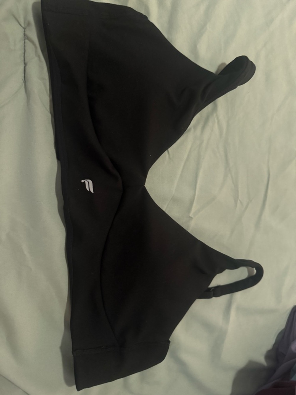 Fabletics Black Wireless Sports Bra